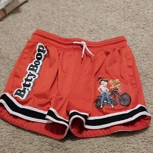 Betty Boop  Red Mesh Shorts